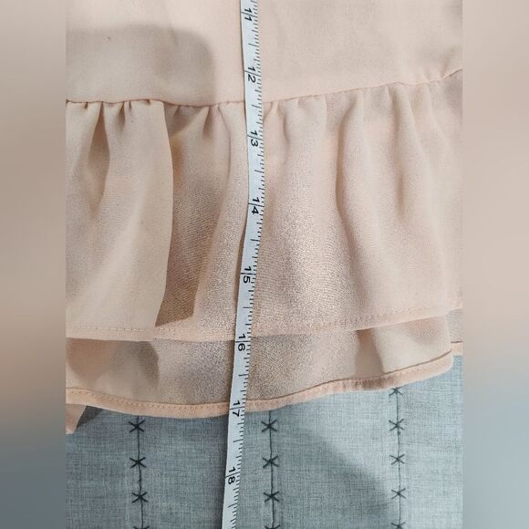 Bar lll Pink Off The Shoulder Ruffle Sleeve Blouse - Picture 8 of 8